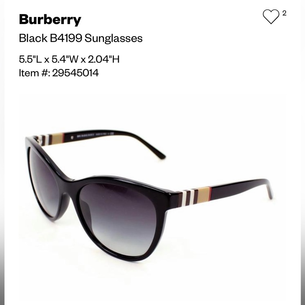 Burberry Black B4199 Sunglasses
